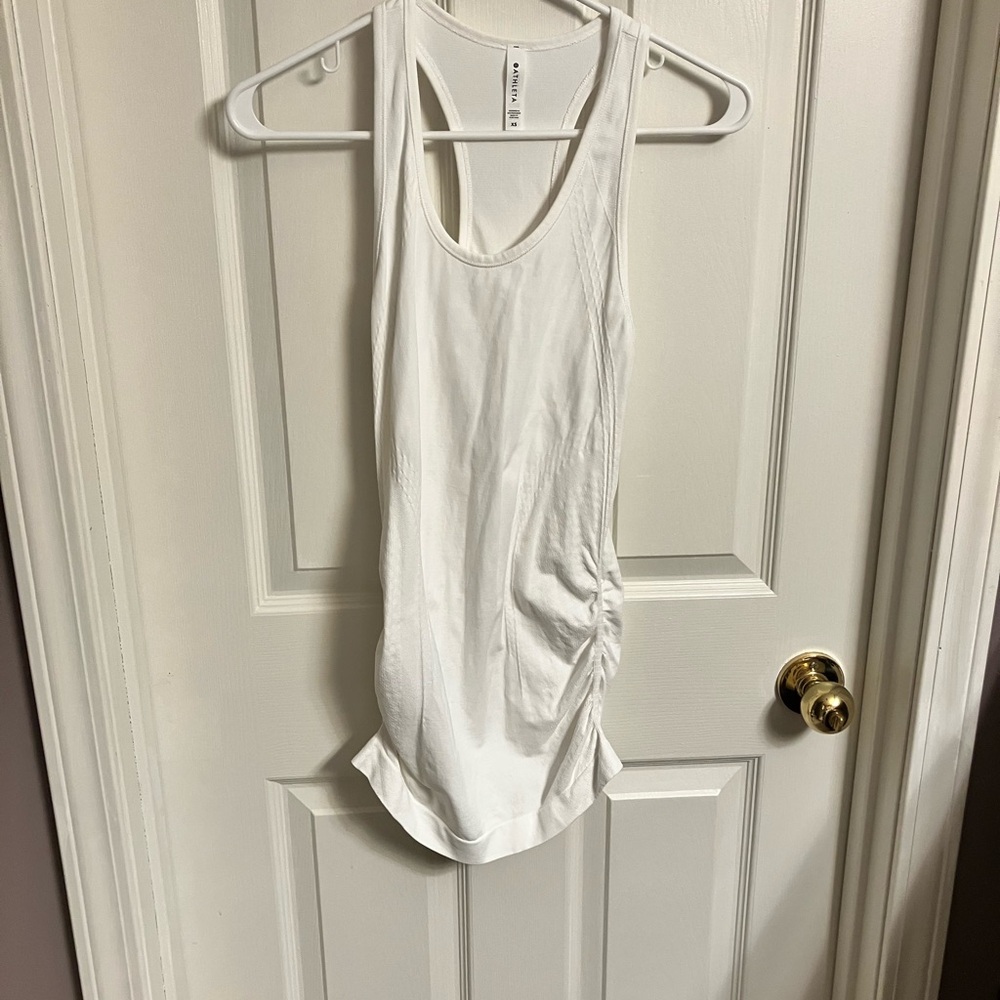 Athleta | Speedlight White Racerback Tank Top XS